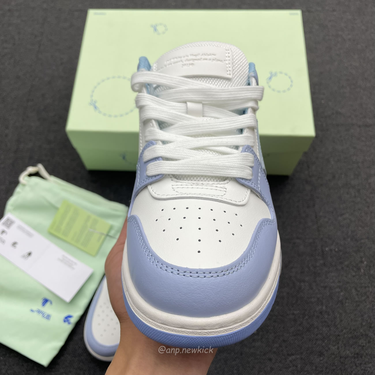 Off‑white Out Of Office Low White Light Blue Omia189 C99lea00 10140 (6) - www.newkick.vip